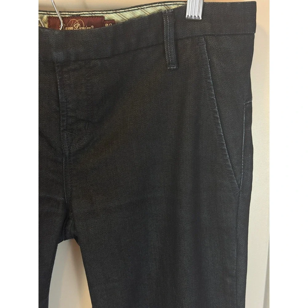 Raven Denim Mackenzie Raw Wash Made in USA Jeans size‎ 29 Inseam 32 Rise 10